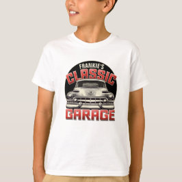 Personlig NAME Klassisk Bilgarage Anpassad Butik T Shirt