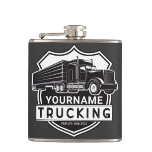 Personlig NAME Lastbilstransport Stor Semi Lastbil Fickplunta