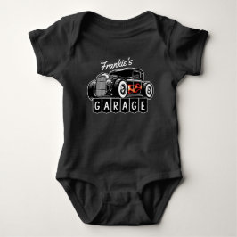 Personlig NAME Racing Flames Hot Rod Garage T Shirt