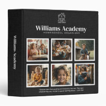 Personlig Namn 6 Photo Homeschool Binder