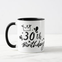 Personlig Namn Ålder Födelsedag Mugg - 11/15 oz Gi