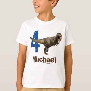 Personlig namn-åldern T-Rex Tyrannosaurus T Shirt