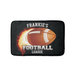 Personlig NAMN American Football Flames Sports Badrumsmatta