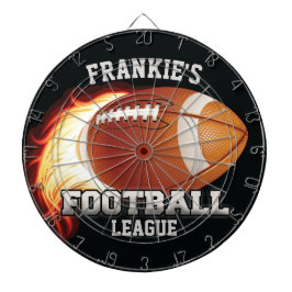 Personlig NAMN American Football Flames Sports Darttavla