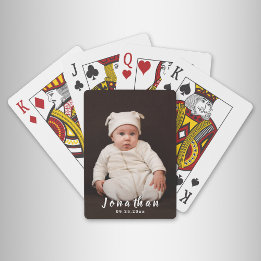Personlig Namn Anpassningsbar Photo Casinokort