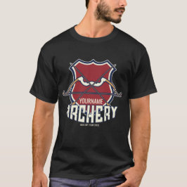 Personlig NAMN-arkitektur sportar rekurvformad böj T Shirt