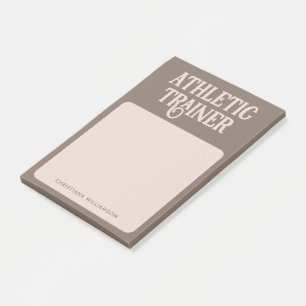 Personlig Namn Athletic Trainer Post-it Block
