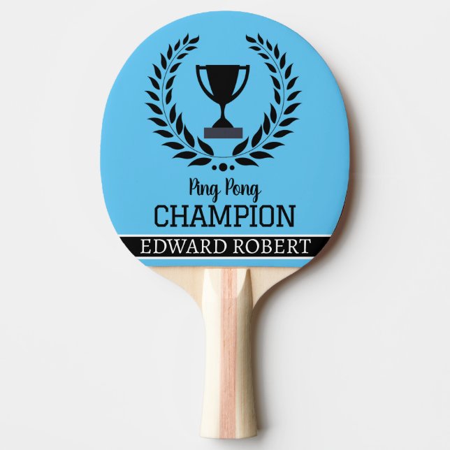 Personlig Namn av Ping Pong Champion Typography Pingisracket (Framsidan)