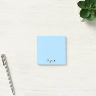 Personlig Namn Baby blue hemmakontor för hemmet Post-it Block