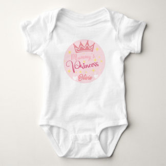 Personlig namn Baby Bodydräkt/Mummy princess T Shirt