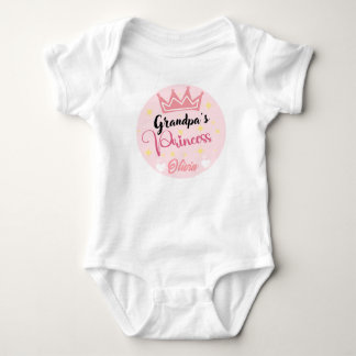 Personlig namn Baby Bodykostym/morpapeprinsessan T Shirt