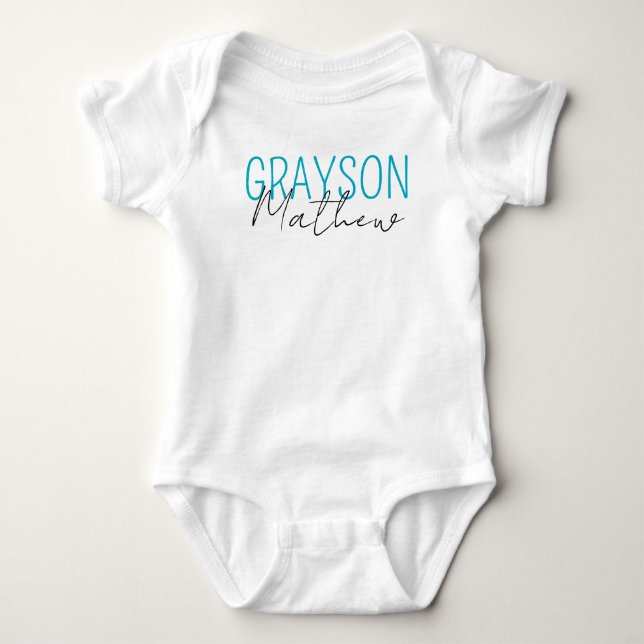 Personlig Namn Baby Pojke anpassad - Personlig  T Shirt (Framsida)