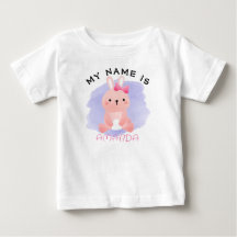 Personlig Namn Baby Shower Watercolor Rabbit