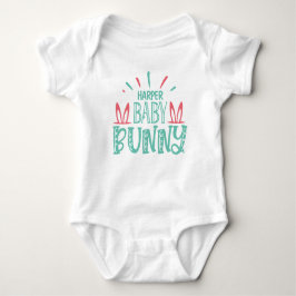 Personlig NAMN Babykanin Fjäril Påskägg T Shirt