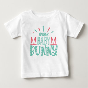 Personlig NAMN Babykanin Fjäril Påskägg T Shirt