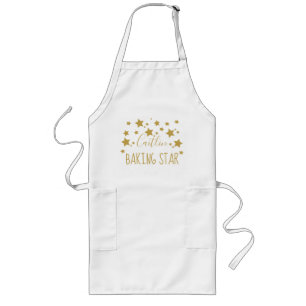 Personlig namn Baker Apron Långt Förkläde