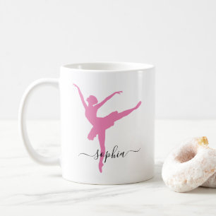 Personlig Namn Ballerina Kaffemugg