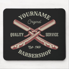 Personlig NAMN Barber Rak Razor Barbershop Musmatta