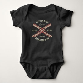 Personlig NAMN Barber Rak Razor Barbershop T Shirt