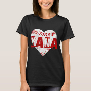 Personlig Namn Baseboll Mamma T Shirt