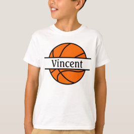 Personlig Namn Basket Boll T-shirt