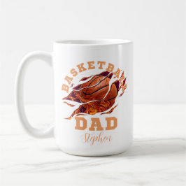 Personlig namn basketboll pappa fars dag kaffemugg