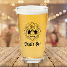Personlig Namn Beer Glass Pub