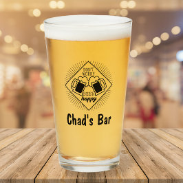 Personlig Namn Beer Glass Pub Glaskopp