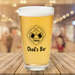 Personlig Namn Beer Glass Pub Glaskopp