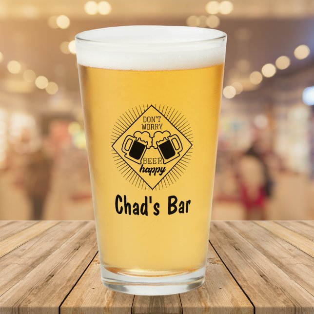 Personlig Namn Beer Glass Pub Glaskopp (Skapare uppladdad)