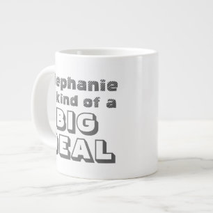 Personlig Namn Big Deal Funny Coffee Jumbo Mugg