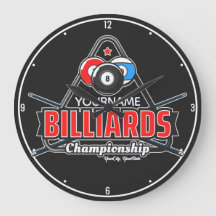 Personlig NAMN Billiards 8 Boll Bassäng Cue Rack