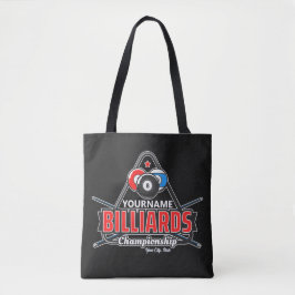 Personlig NAMN Billiards 8 Boll Bassäng Cue Rack Tygkasse
