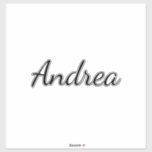 Personlig Namn Birthday Bröllop Bridesmaid 2023 Klistermärken<br><div class="desc">Enkel dekal och coola namn i svartvitt. Du kan byta namn och även byta färg!</div>