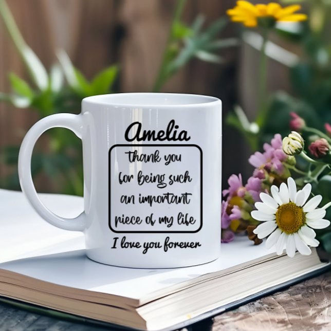 Personlig Namn Birthday Gift Idea Funny Quote Kaffemugg (Skapare uppladdad)