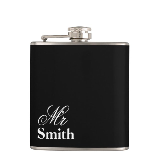 Personlig Namn Black Fickplunta (Framsidan)