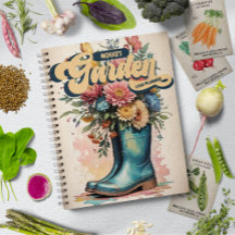 Personlig Namn Blommigt Watercolor Garden