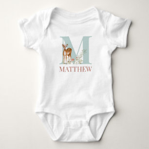 Personlig Namn Bodykosten Brev M Baby T Shirt