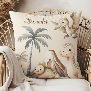 Personlig Namn Boho Cute Dinosaur Kudde