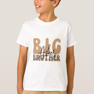 Personlig namn boho storebror småbarn t shirt