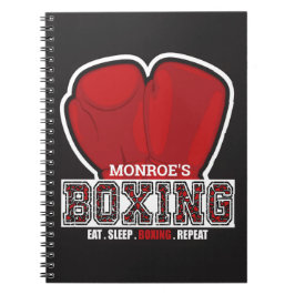 Personlig NAMN Boxer Boxing Gaffeisch Fighter Anteckningsbok