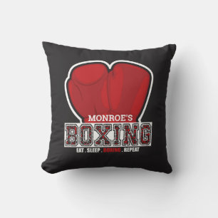 Personlig NAMN Boxer Boxing Gaffeisch Fighter Kudde