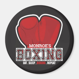 Personlig NAMN Boxer Boxing Gaffeisch Fighter Magnet