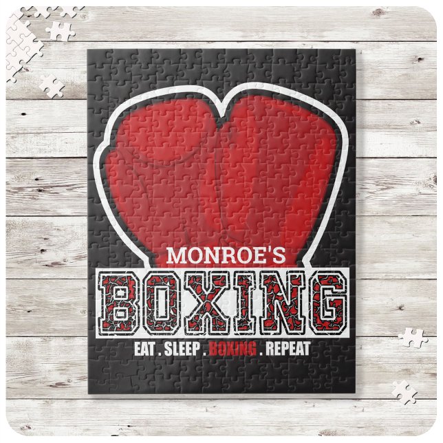 Personlig NAMN Boxer Boxing Gaffeisch Fighter Pussel (Skapare uppladdad)