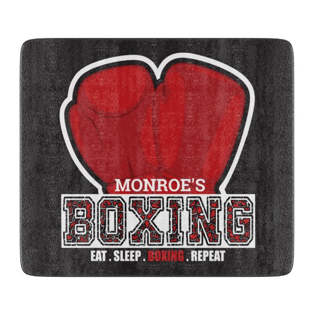Personlig NAMN Boxer Boxing Gaffelprisvinnare (Framsidan)