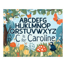 Personlig Namn Boys Girls Nursery Alphabet