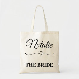 Personlig Namn: Bride Bröllop Team Tygkasse