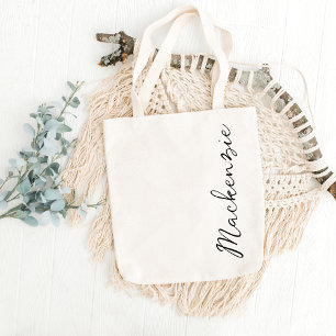 Personlig Namn Bridesmaid Favors Bachelorette Tygkasse
