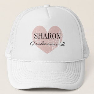 Personlig namn bridesmaid hat for bröllopsfest truckerkeps