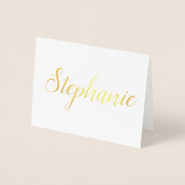 Personlig Namn | Bridesmaid Stationery Folierat Kort (Framsida)